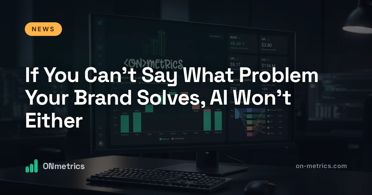 If You Can't Say What Problem Your Brand Solves, AI Won't Either