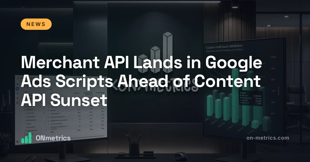 Merchant API Lands in Google Ads Scripts Ahead of Content API Sunset