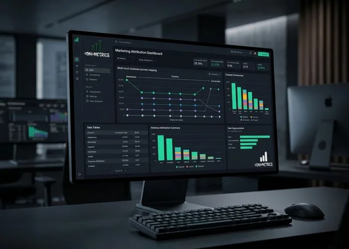 ONclix attribution dashboard showing multi-touch customer journey